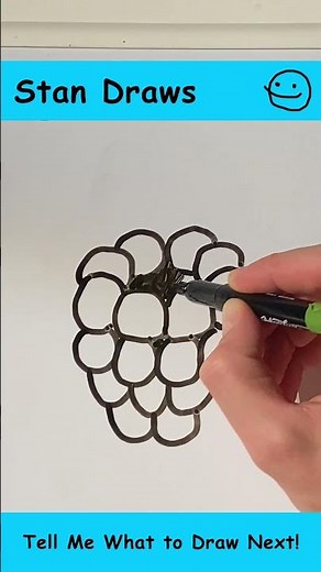 How to Draw a Raspberry!