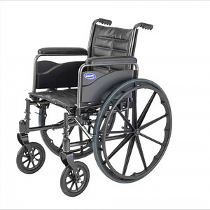 Invacare Tracer EX2 Wheelchair for Adults Standard Folding 16 Inch Seat Legrests & Full Arms
