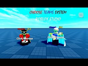 ROBLOX STUDIO- How To Make Choose Teams System ( Give Away )