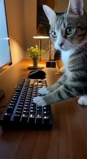 Caught My Cat USING THE COMPUTER… What Is This?!5 #cat #caughtoncamera #keyboardcat #viralshorts