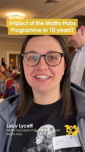 🎯 Ten years ago, Lucy was a brand new maths teacher. Now she's a Maths Hub Lead! 💥 It's been a busy time. We are thrilled to be celebrating a decade of the Maths Hubs Programme, and saying well done to Lucy, and teachers like her who have been part of the network since 2014 👏 | NCETM
