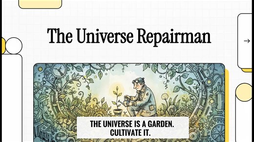 The Universe Repairman of Ashley County By K. Brad Barfield The year is 2025, a time when the world has become “too complicated to be believed,” marked by pervasive nonsense—AI warnings about a truck’s “emotional state” and drones conducting neighborly legal battles. It is into this chaotic environment that Harlan Wicks, a resident of the Cooter community in Ashley County who lives in a former hay barn that smells faintly of cured grass and engine grease, receives a “grand notion.” Harlan, who s