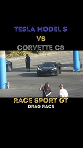 Tesla Model S vs Corvette C8 #tesla #teslamodels #corvettec8 #teslaplaid #corvet | Sarasara | Facebook