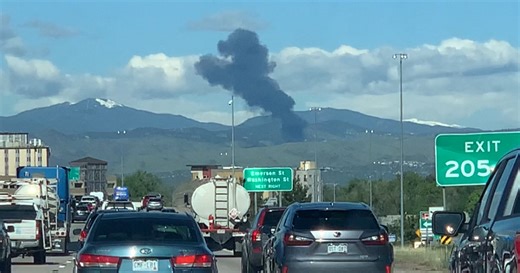 1 person killed in crash, tanker fire on I-70 west of Denver