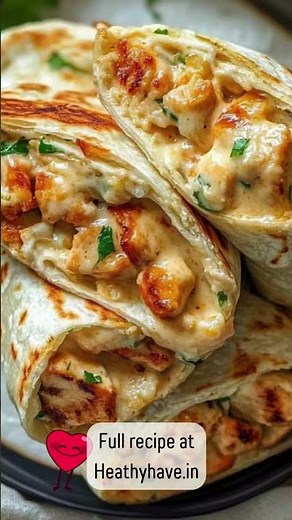 Cheesy Garlic Chicken Wraps | Easy Step-by-Step Guide