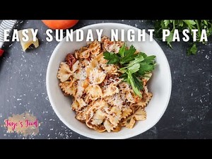 Easy & Delicious Sunday Night Pasta || Dinner in Under 30 Minutes!