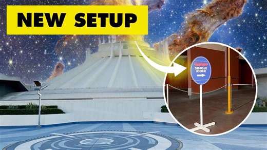 New Queue Setup at Space Mountain Queue: Disneyland Construction