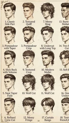 “18 Best Men’s Hairstyles for 2026 | Trending Haircuts Guide”#haircut #shorts