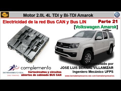 21.1-[Volkswagen Amarok] Electricidad de la red Bus CAN y LIN (módulo GATEWAY J519) Motor 2.0L TDI