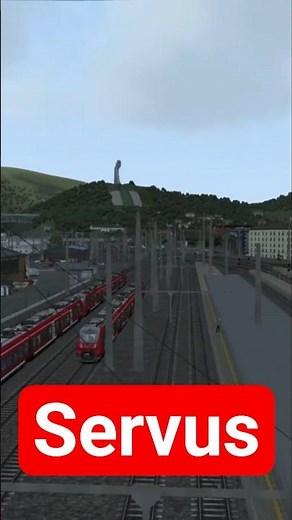 Innsbruck Central Station in Train Simulator Classic #railway #trainspotting #shorts