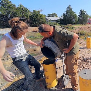 11K views · 512 reactions | Pouring Concrete in Sonotubes - Prepping for the New Bridge Build | Rockhill Farm - Tractors, Firewood, and Excavating | Facebook