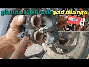 Pletina 110 front desk brake pad change//platina 110 disc brake problems?