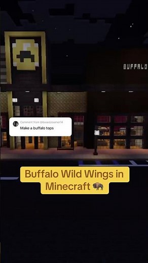 Minecraft Fast Food Build: Buffalo Wild Wings Edition 🦬