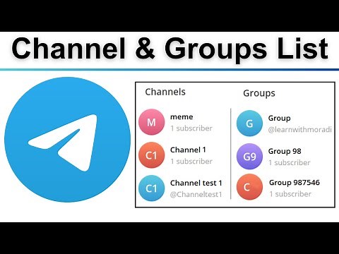 How to See How Many Channels and Groups I have Created in Telegram