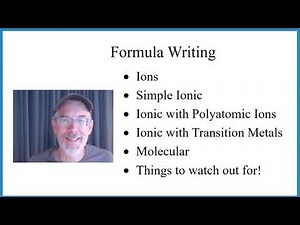 Writing Formulas for Ionic and Molecular Compounds in 15 Minutes
