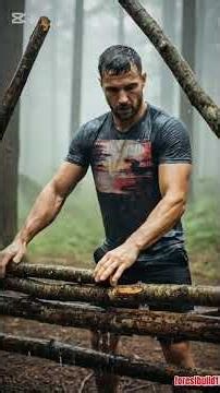 “Alone in the Rain: Secret Forest Shelter Survives a Night of Mystery