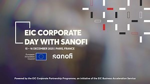 EIC Corporate Day with Sanofi: Accelerating healthcare solutions | EIC - European Innovation Council