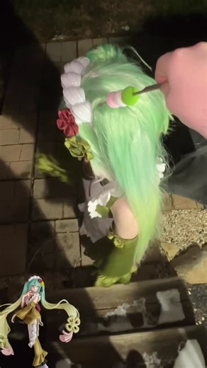 ‧｡˚ Nelly 🕯️༉‧₊˚. on Instagram: "🍵 Matcha Miku Cosplay!! 🍡 Totally scary jumpscare… beware! . 🩷 🤍 💚 | Cosplay - @dokidokicosplay_official Wig - Dyed a white one myself! Shoes - Platform flip flops! 📷 - @highly_bard ~ Tags! ~ #cosplay #cosplayer #cosplaygirl #altgirl #anime #animecosplay #cosplays #costume #makeup #cosplaymakeup #cosplayers #explorepage #cosplayerofinstagram #cosplayersofinstagram #hatsunemikucosplay #hatsunemiku #miku #mikucosplay #fashion #vocaloid #matcha"