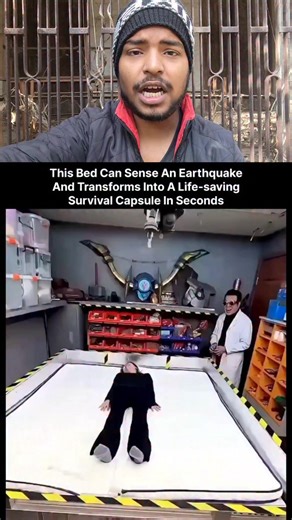 Japan ne earthquake se bachne ke liye ek badhiya bed bana diya 😳 #fblifestyle | Rajat React