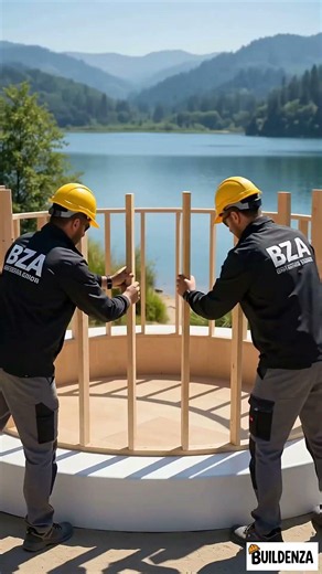 They Turned Barrels Into a Floating Sphere Bedroom