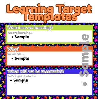 Learning Target Templates - Set 1
