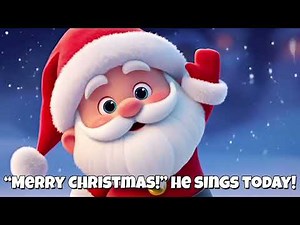 🎅 "Snow is Falling, Shining Night" (LYRICS) | 🎅 Santa Christmas Song for Kids | EduMusicationTV
