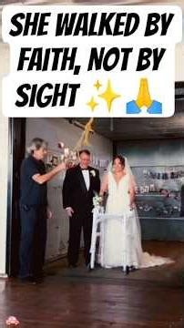 A Miracle Walk to Forever ✨💍 | A Bride’s Faith and Love Story #shorts