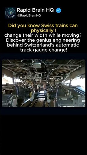 This Train Changes Its Wheels ON THE GO! 🤯 #Engineering #TechShorts #Innovation