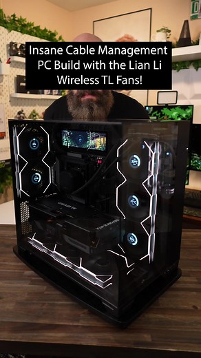 Lian Li Wireless TL Fans go CRAZY! #pc #pcbuild #pcgaming #gamingpc | fans