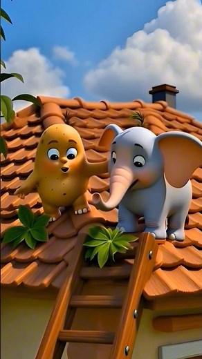 Aloo aur Hathi ki Kahani: Chhat ki Marammat | Cute 3D Cartoon for Kids