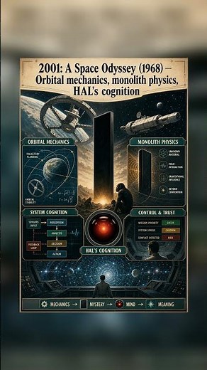 2001: A Space Odyssey (1968) — Orbital mechanics, monolith physics, HAL's cognition