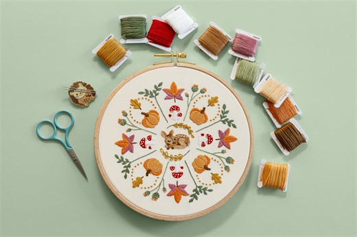 Embrace the cozy autumn vibe with our October member's pattern, Fall Mandala! 🍄🦌🍂 Mandalas symbolize mindfulness, focus, and balance, and this detailed fall-inspired pattern offers the perfect opportunity to slow down and challenge your stitching skills. Once finished, it will make a stunning seasonal display in your home. This pattern is only available in our Maker’s Academy: themakersacademy.com 🪡 #embroidery #modernembroidery #fall #autumn #DIY | Clever Poppy