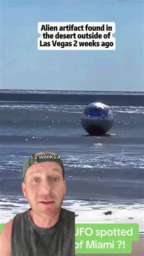 How am I late to this party New alien artifact sphere found outside of Las Vegas! #sphere #alientechnology #advancedtechnology #alienartifacts #interdimensional.
