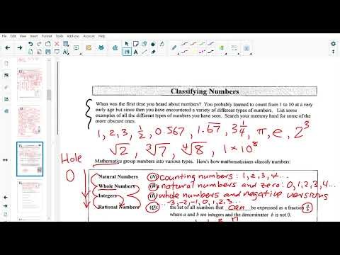 NUMBER, Radicals & Exponents - Lesson 2 Classifying Numbers