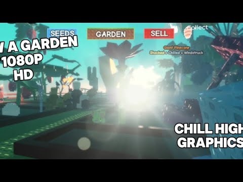 Grow a garden HD 4K FREECAM CHILL 😎 - Roblox