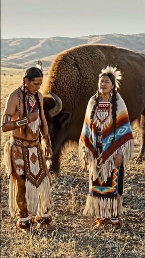 🦬 Bison Spirit Dance | Native American Songs & Sacred Tradition #Shorts #indigenous #bison #native