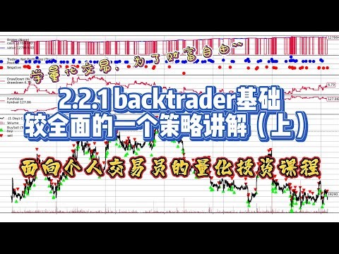 2 2 1 用Python做比特币的量化交易实盘之backtrader基础 较全面的一个策略讲解