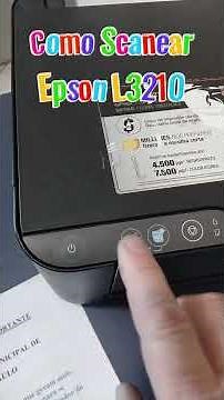 Como scanear na Epson L3210 #impressão #epson #L3210