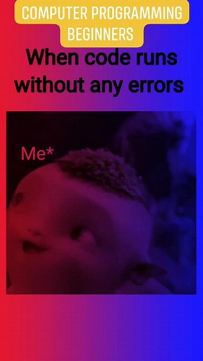 When your code runs without errors 🤣 | Computer Programming Beginners