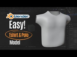 Blender Tshirt cloth model Tutorial | Learn the basics!
