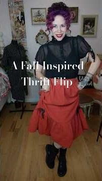 A Fall Whimsigoth Skirt Thrift Flip. I am in love with this Skirt!!