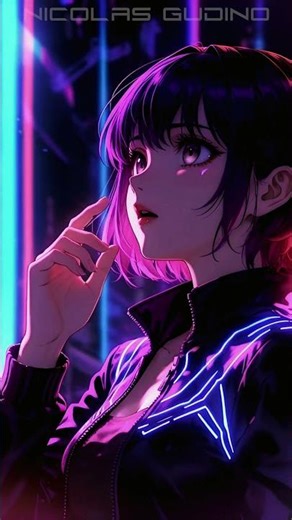 Bad Pool Header Girl 🖤 #AnimeGirl #BadPool #CyberVoid #RaveCorrupt #Shorts #GudinoAi