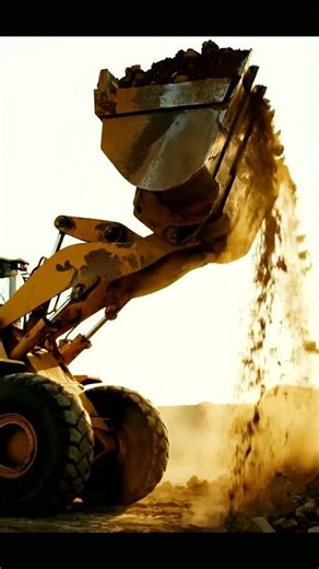 Giant Loader at Work: Moving Earth Like a Pro! 🚧