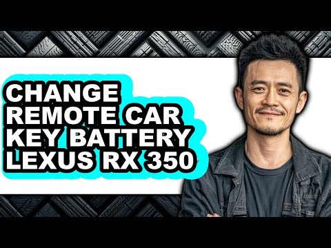 How to Change Remote Car Key Battery Lexus Rx 350 (full Guide)