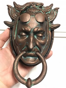 Jacob Marley ~ A Christmas Carol Door Knocker Replica Collectible Copper & Patina Finish - Etsy