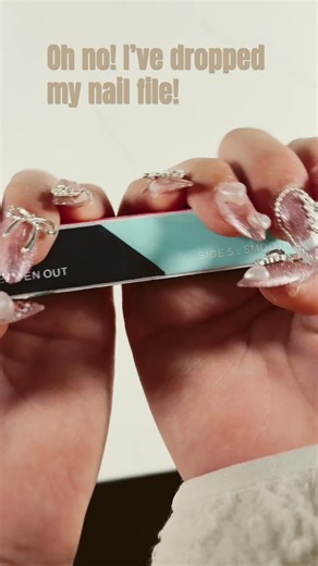 Oh no I’ve dropped my nail file🤭