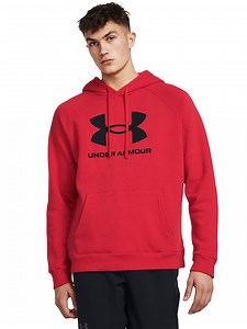 Buy UNDER ARMOUR Rival Fleece Logo Printed Hooded Sweatshirt -  - Apparel for Men