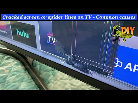 Cracked tv screen panel - COMMON CAUSES