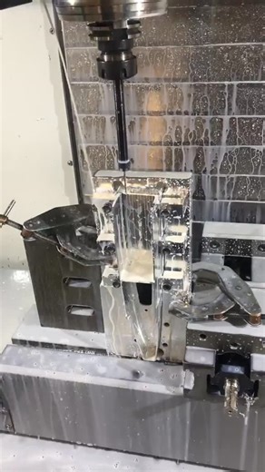 Practical Machinist | Impressive setup to drill holes in the bottom of a 6” pocket!⠀ Kudos to @liberty_cnc ⠀ ⠀ | Instagram