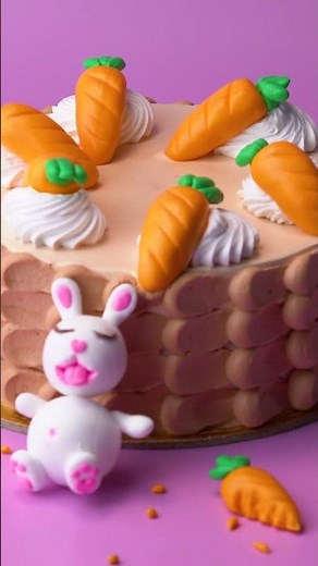 Carrot Cake Decorating Idea #shorts#yumupcakes